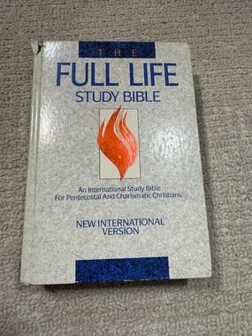 Vintage 1992 The Full Life Study Bible NIV Hardcover Pentecostal Charismatic